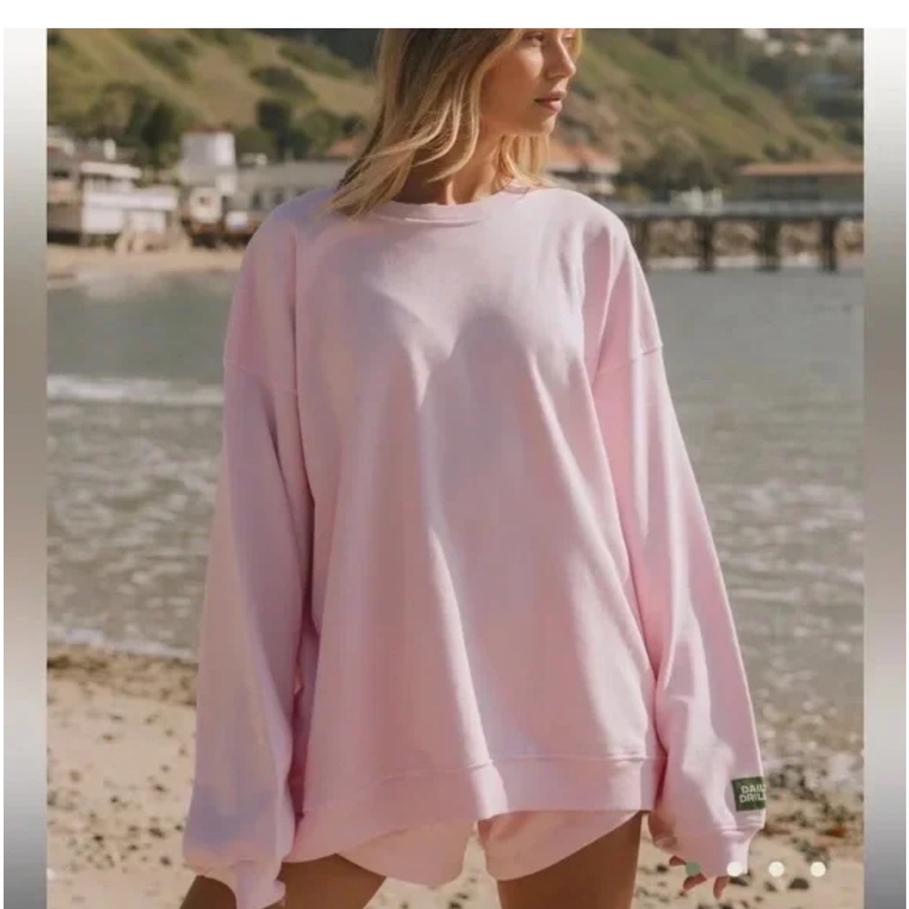 Pink Oversized Sweatshirt